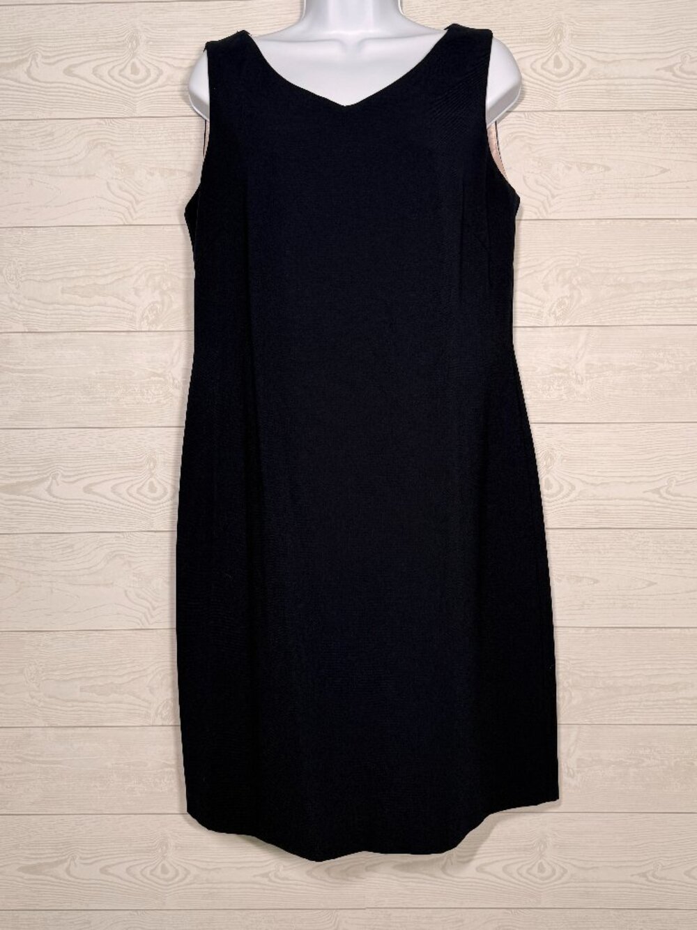 Vintage Y2K Danny & Nicole Black Sleeveless Dress Size 12 Made in Romania